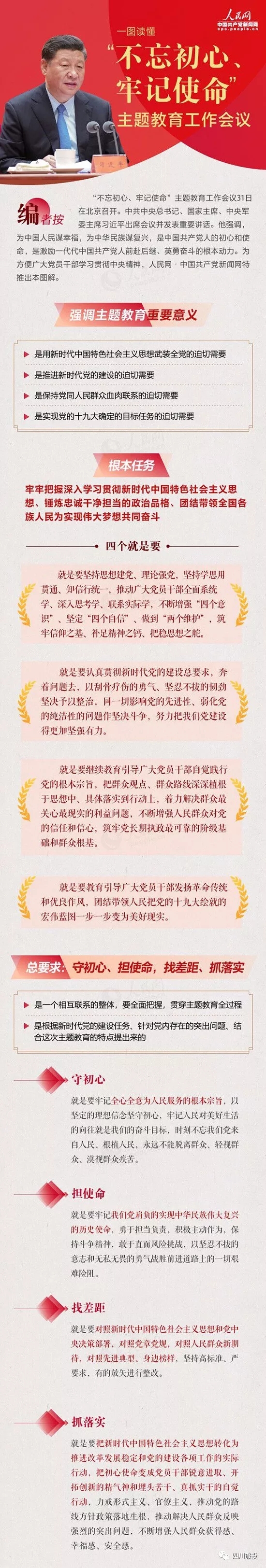 不忘初心、牢记使命| 一图读懂“不忘初心、牢记使命”主题教育工作会议